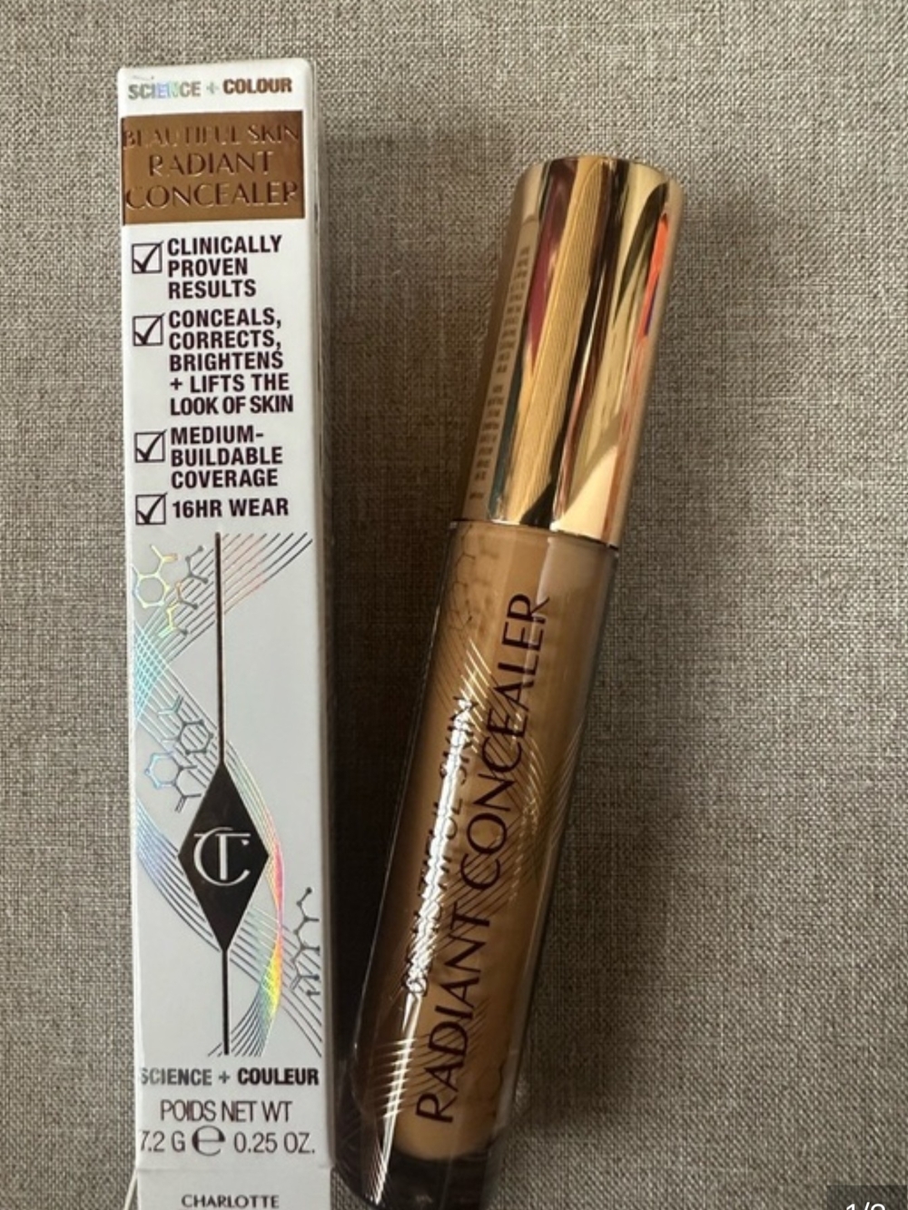 Charlotte Tilbury Radiant Concealer In Shade 13 Deep Fonce NIB
